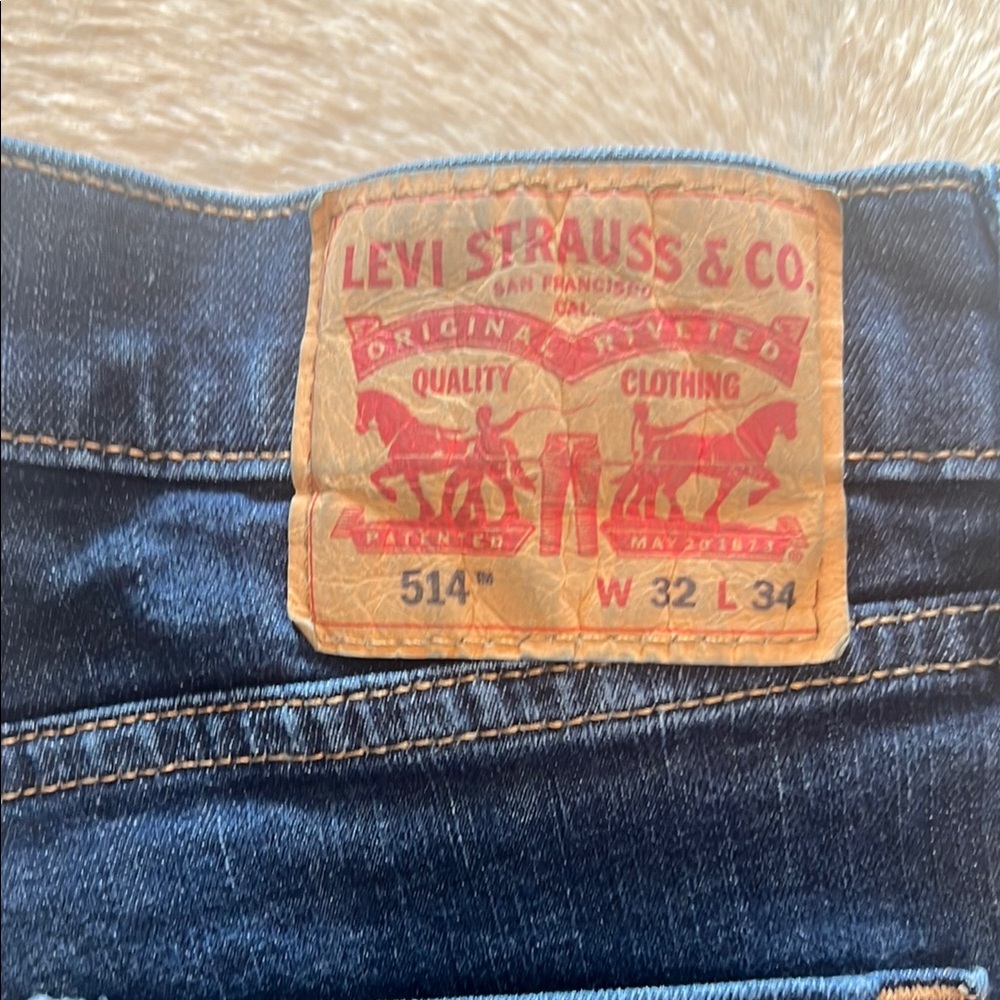 Levi's Blue Slim Straight Jeans Classic Style